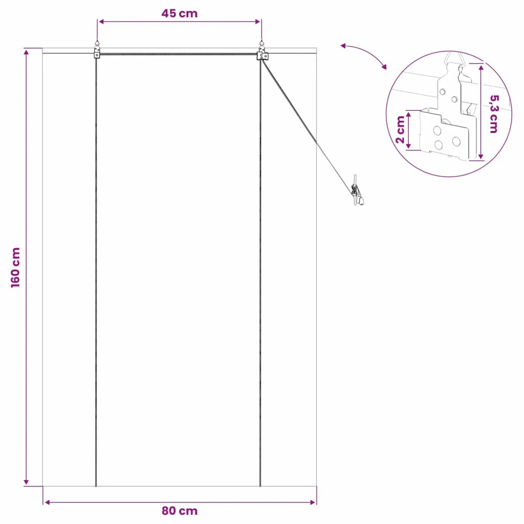 Tenda a rullo Naturale 80 x 160 cm Bambù 42040563