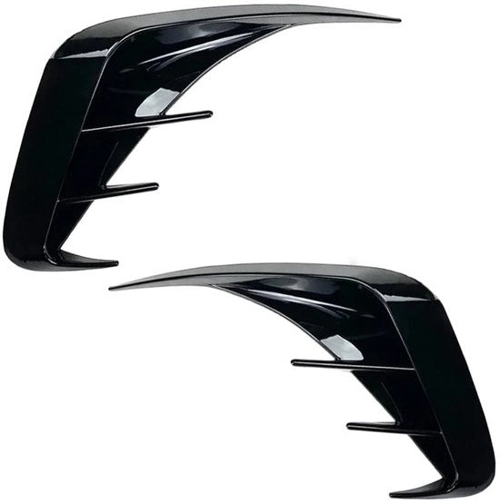 Protezione posteriore universale - 2 pezzi - Nero lucido - Plastica ABS
