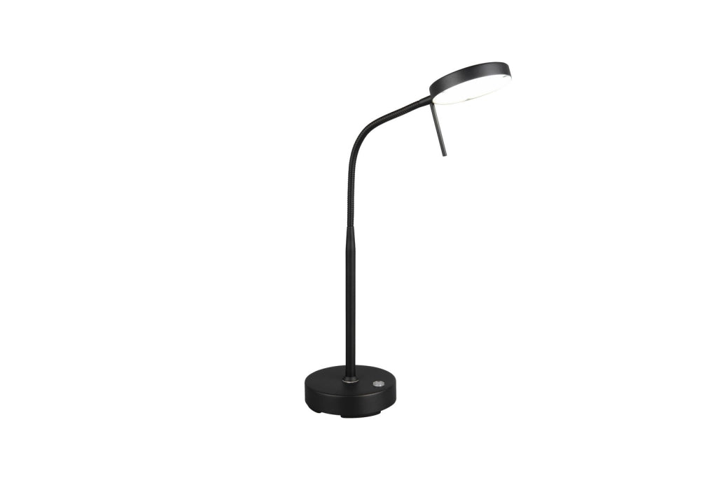 Lampada da scrivania wireless nera USB-C LED CCT 3W