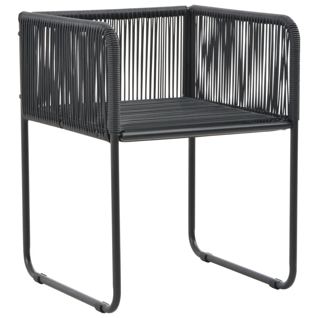 Set da Pranzo da Giardino 5 pz Nero 3156500