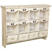 Scaffale in legno beige 99,5x21,5x75h cm