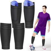 Scheenbeschermers support per gambe - attrezzatura calcistica per bambini - tas di inserimento ottimizzato - 2 pezzi