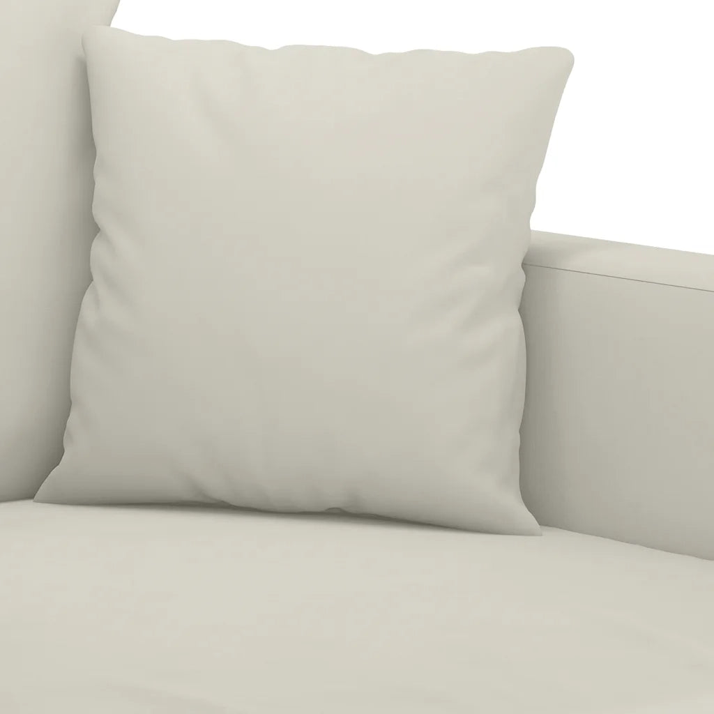 Divano a 2 Posti crema 120 cm in Velluto 359301