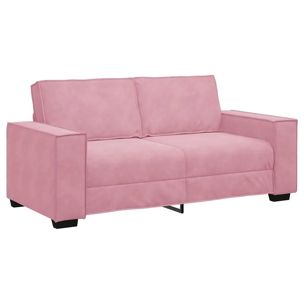 Divano a 2 Posti-Sofa 2 Posti Rosa 140 cm in Velluto 666309