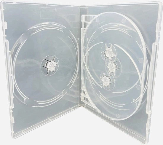 Cassetta 4 Vie per DVD-CD-BLU RAY 14mm Spina Pacchetto da 10 - Alta Qualità
