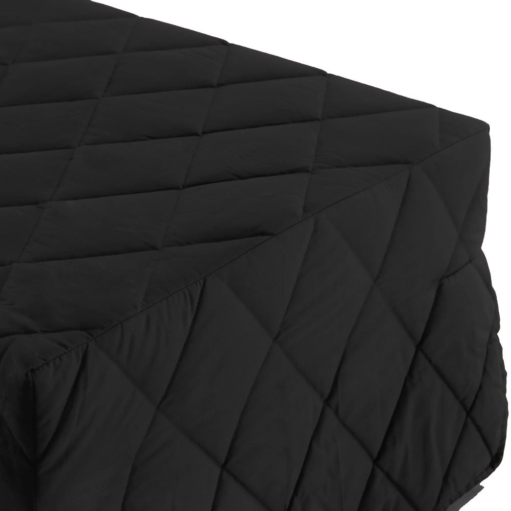 Pouf letto nero che diventa comodo materassino alto 10 per ospiti inattesi. Cubo letto, materassino con rete apribile con dimensione 76x210 x 10 di altezza