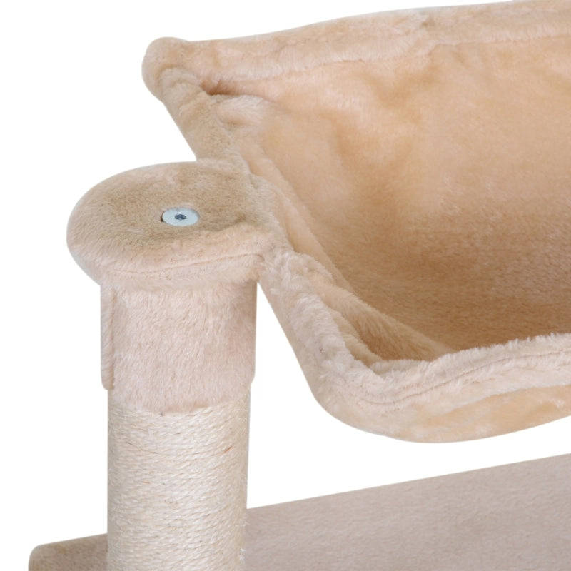 ALBERO RICREATIVO PER GATTI CON AMACA 50 x 36 x 70 cm BEIGE