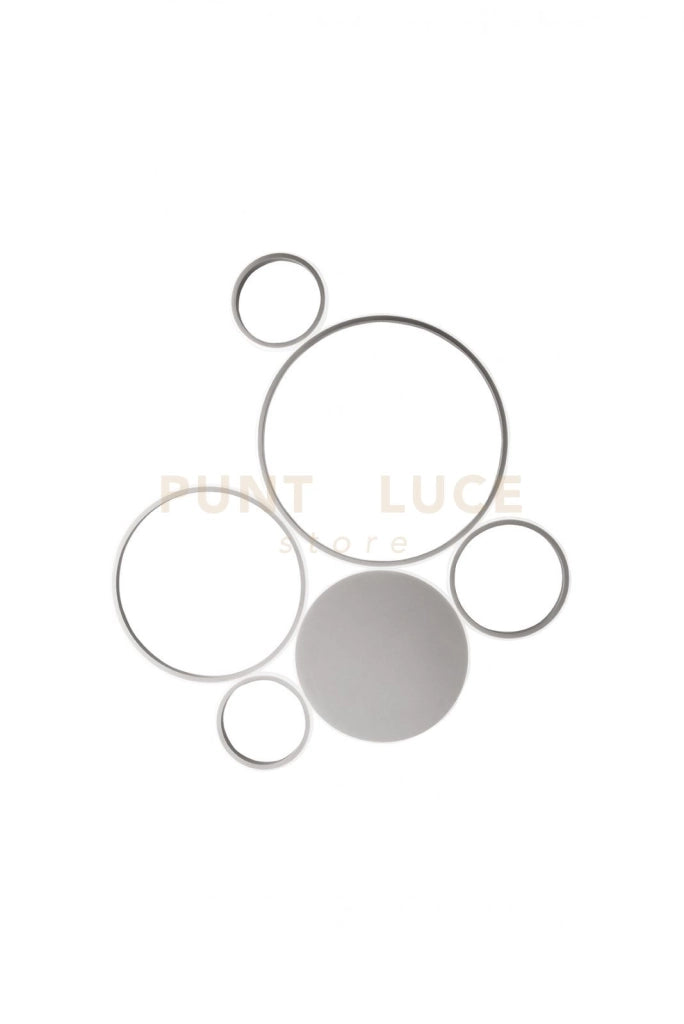 PLAFONIERA POIS SILVER 4000k 5957lm 68w DIMMERABILE L.84CM
