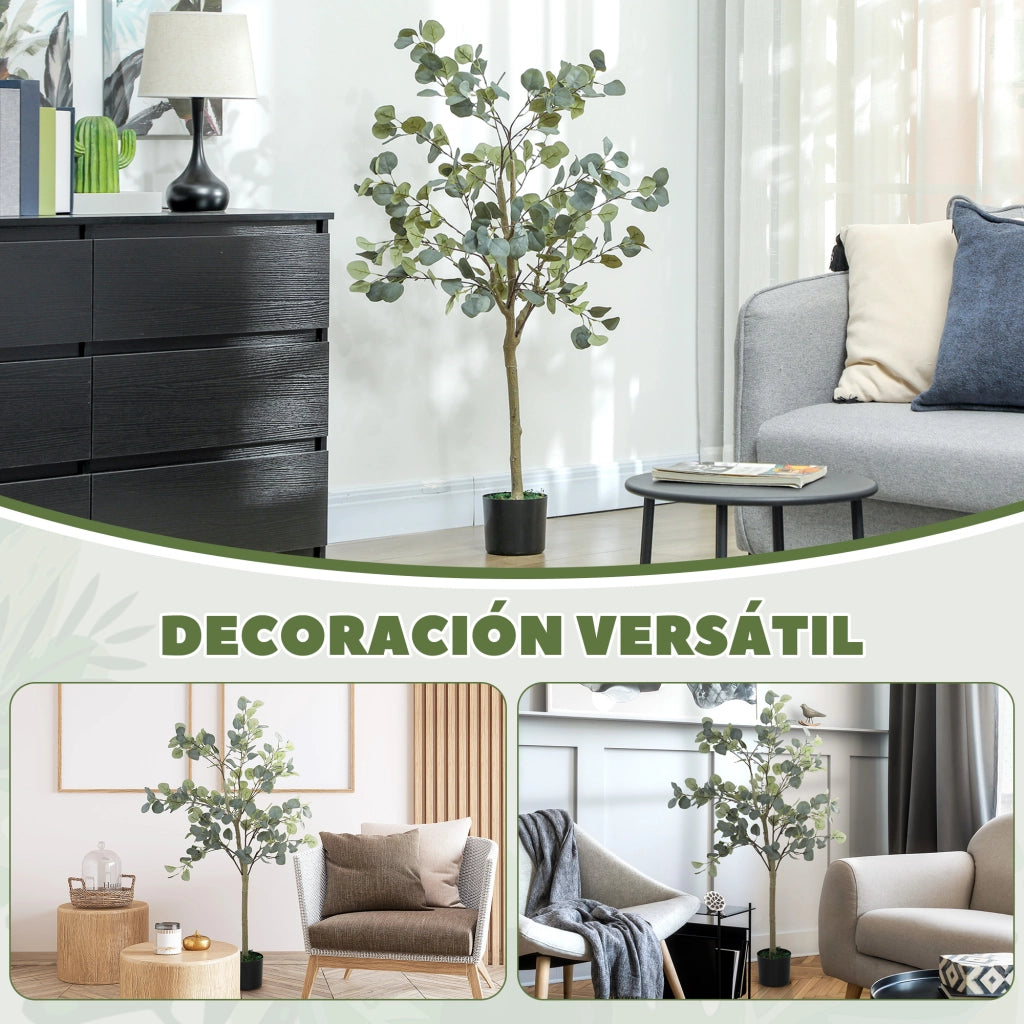 Pianta Artificiale Eucalipto ¨C Minimal ¨C Verde, Sintetico, 120 cm