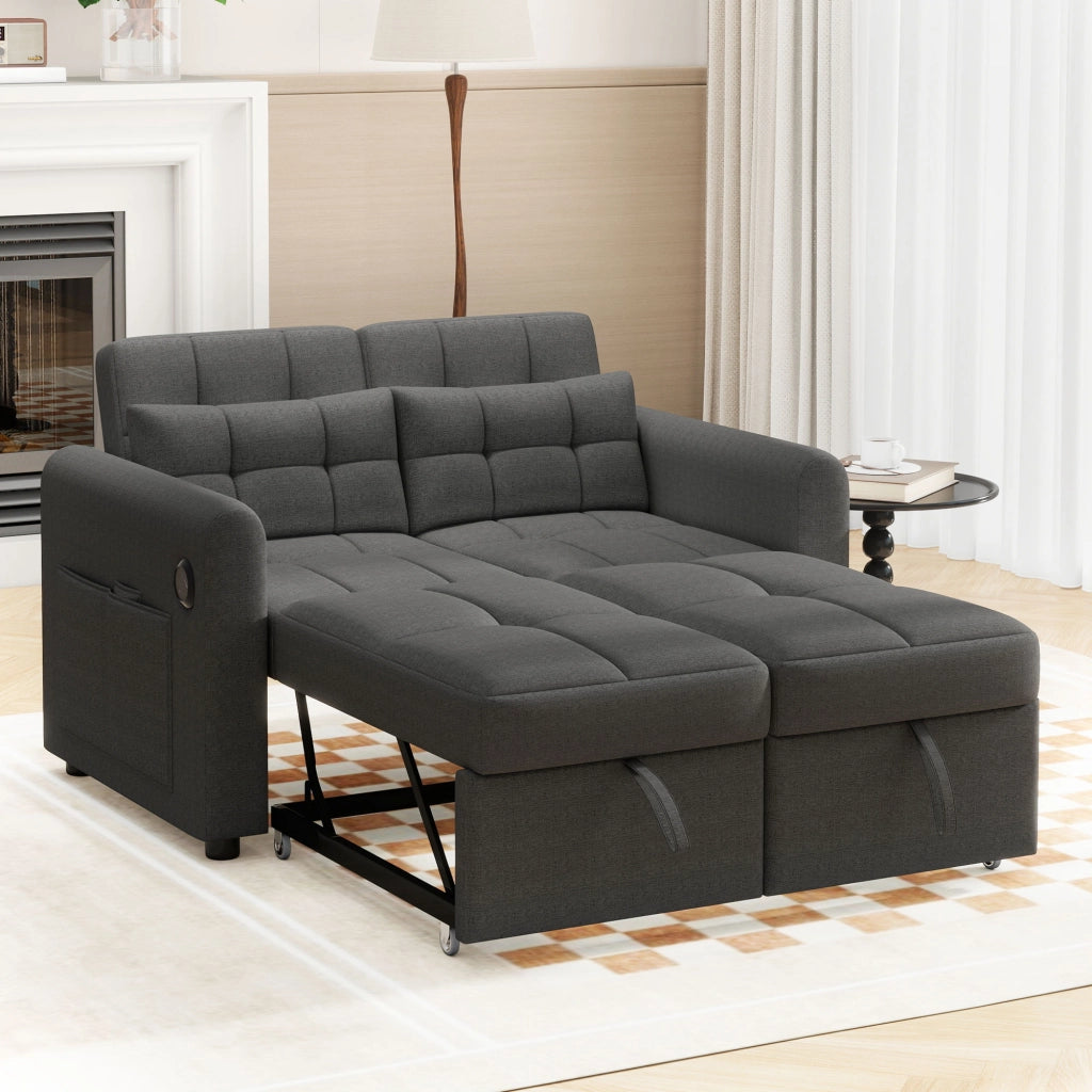 Divano letto moderno - Zephmum- 3 in 1 schienale regolabile USB