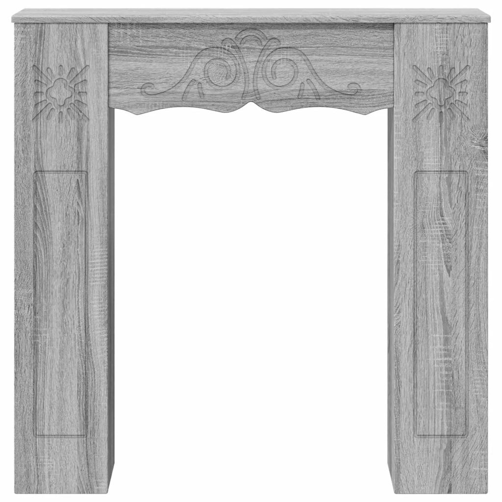 Cornice per camino Sonoma grigio 102 x 20 x 102 cm 8006639