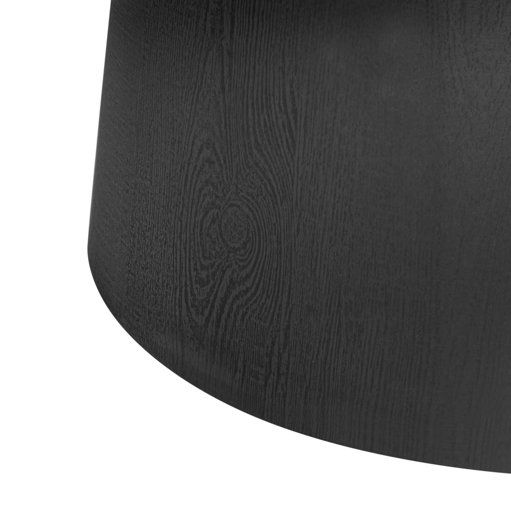 Tavolo da pranzo con base a piedistallo nera in stile tradizionale rotondo ⌀ 120 cm Sala da pranzo
