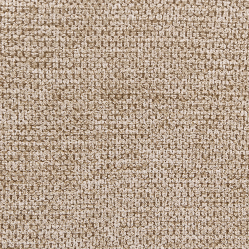Sedia da pranzo girevole con schienale alto in lino beige stile scandinavo