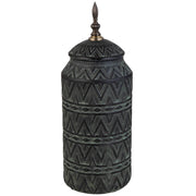 Vaso in ceramica nera, D15,5x41,5h cm