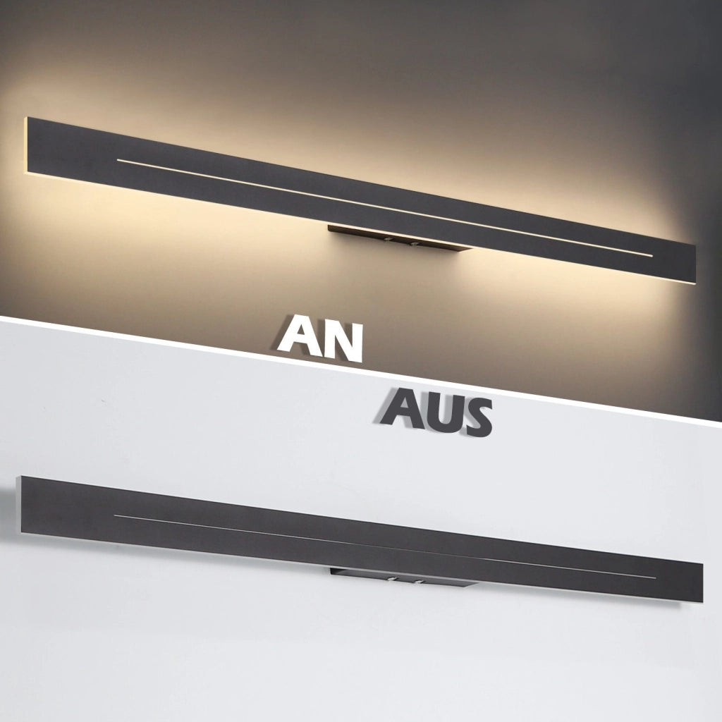 ZMH Applique LED per interni nera 30cm 60cm 100cm