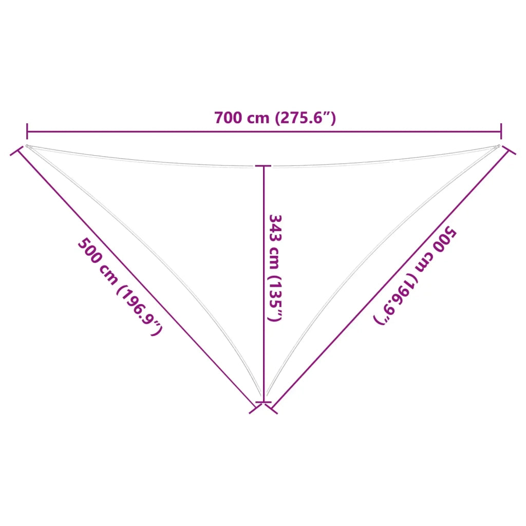 Telo Ombra da Esterno Blu e Bianco 7 x 5 x 5 m 42031177