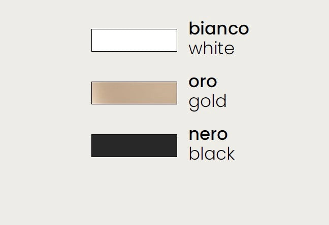 OBA0022 BASE RETTANGOLARE 6 FORI ORO PER SOSPENSIONE 80CM