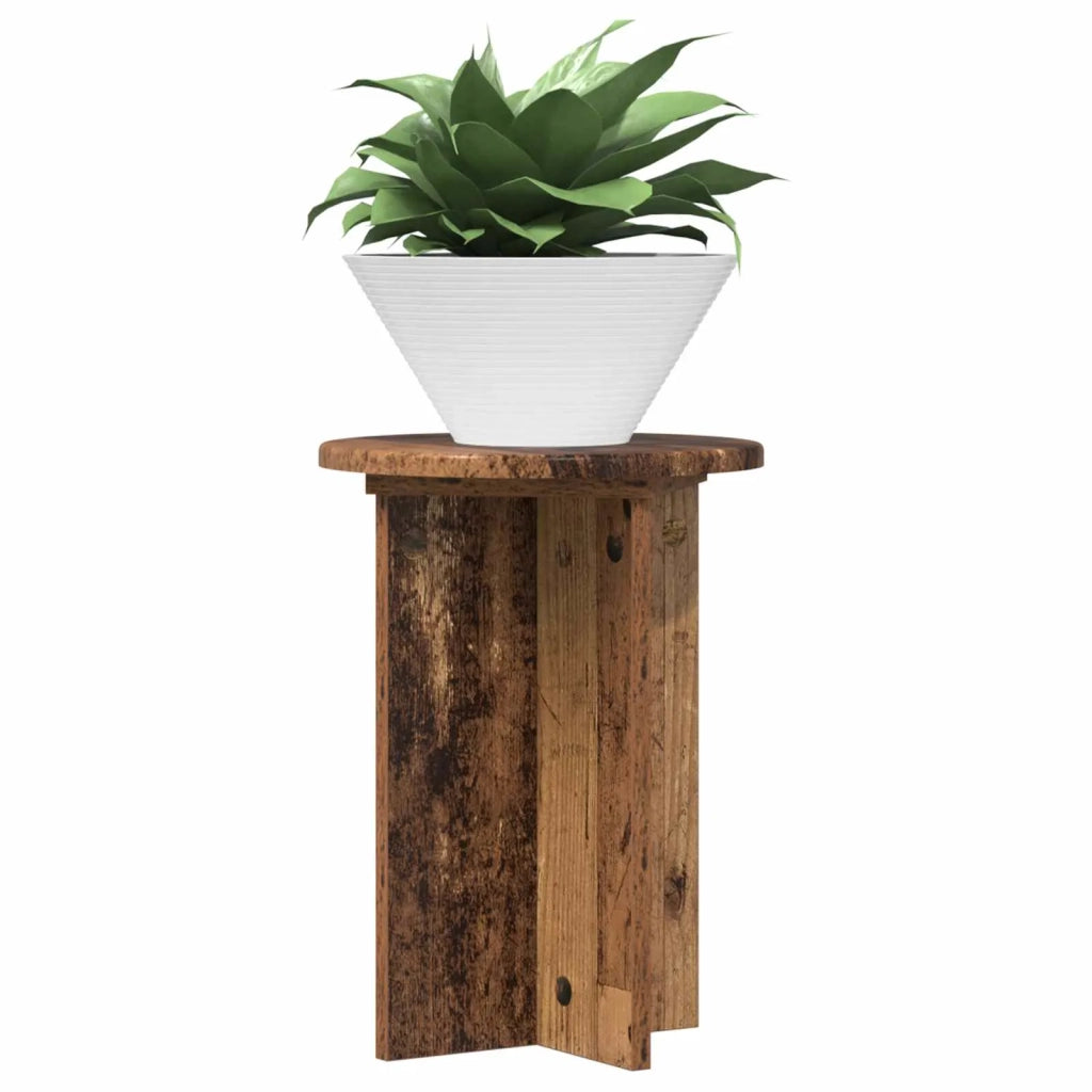 Supporto per piante 2 pcs Legno antico Ø29,5 x 40 cm 899742