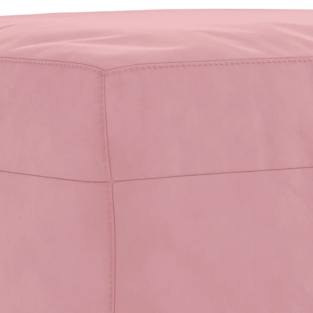 Set di Divani 3 pz con Cuscini Rosa in Velluto 3202047