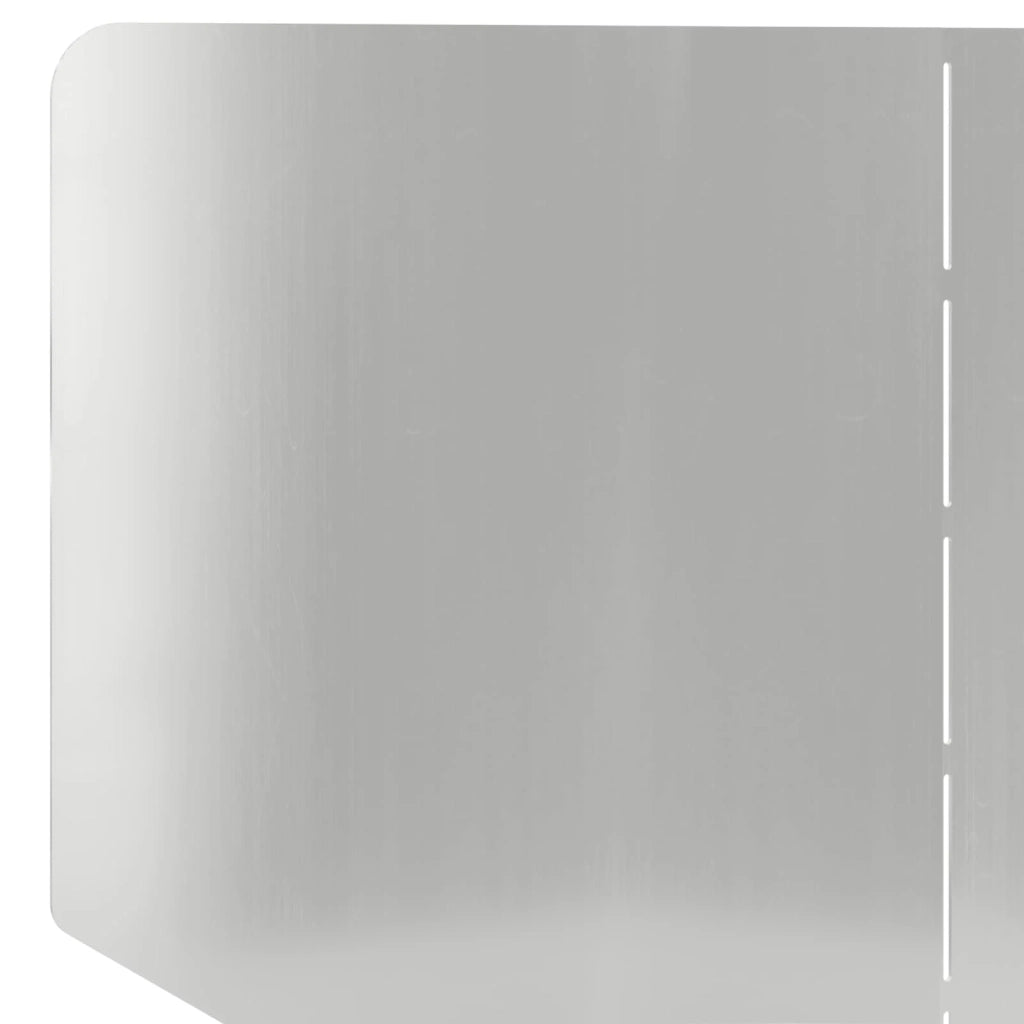 Bordura per Prato 100 x 45 cm Acciaio Argento 8008899