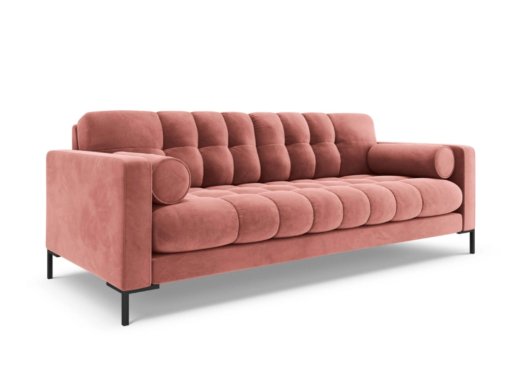 Cosmopolitan Design - Divano "Bali" 4 posti in velluto rosa 