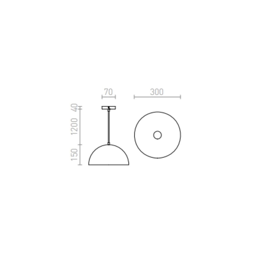 Lampadario SINTRA 30 a sospensione cromo 230V E27 42W