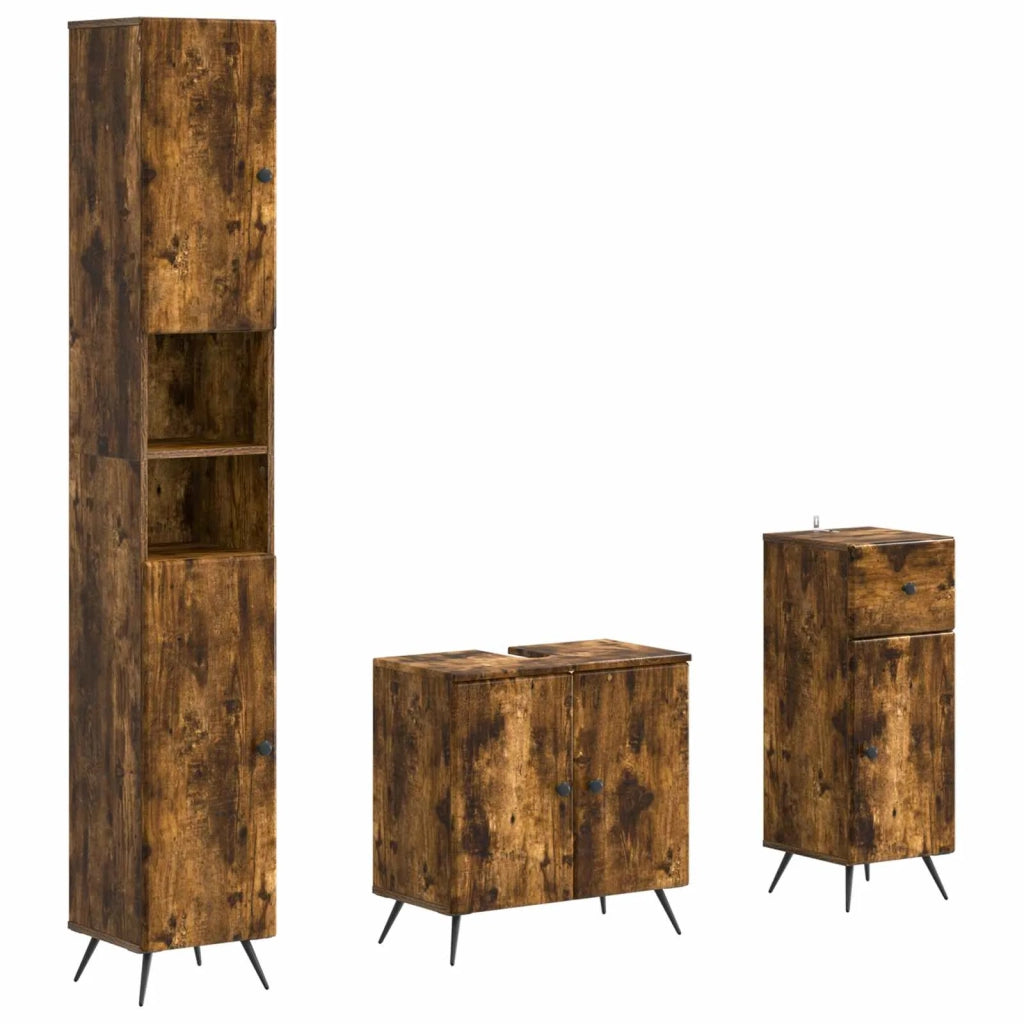 Set di armadietti da bagno in 3 pezzi BREDA 3417887