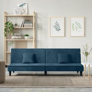 Divano Letto-Sofa Letto-Daybed Blu in Velluto