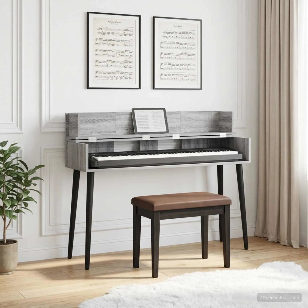 Scrivania studio Sonoma grigio 152 x 40 x 19,5 cm 8006673