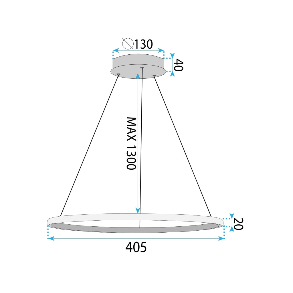 Lampada Led Lhj011-cp 40cm Black