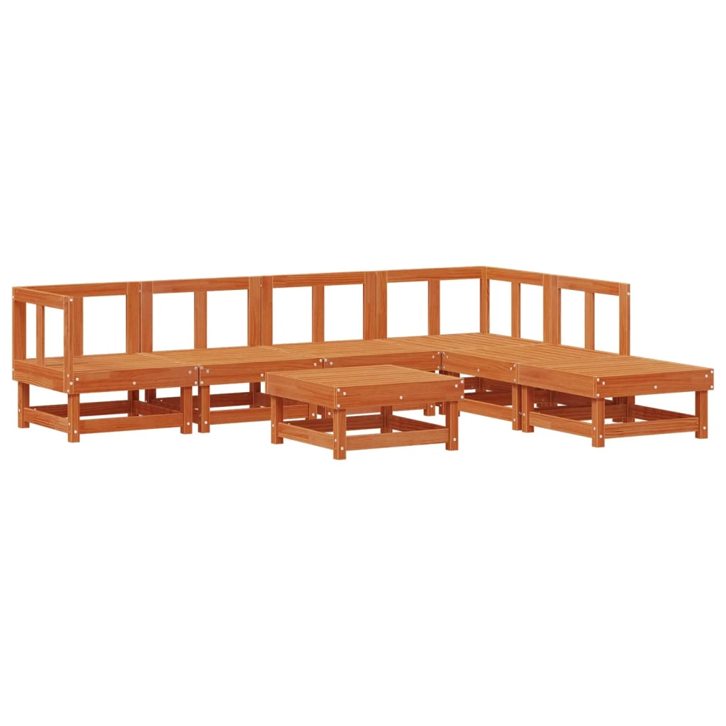 Set Lounge da Giardino 7 pcs Marrone Cerato 3418071