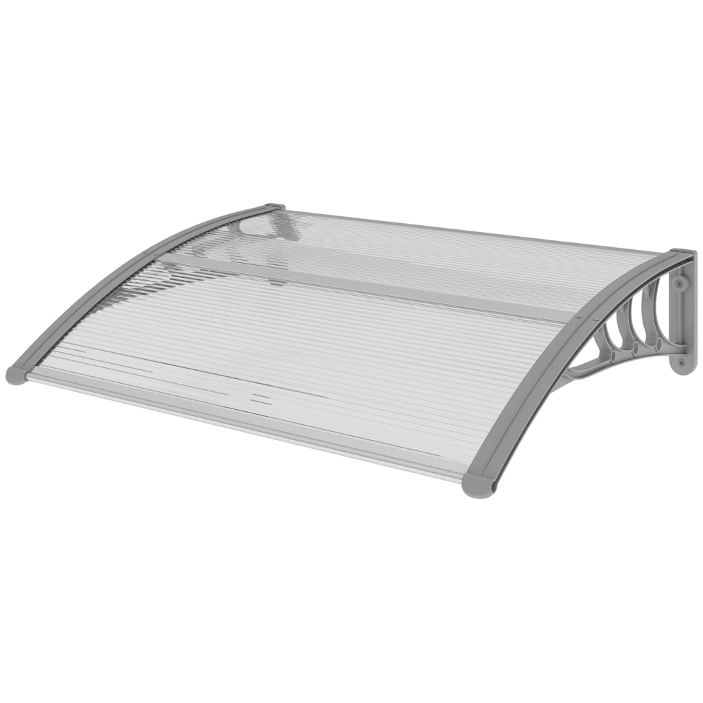 Vordach per ingresso e finestra ¨C Minimal ¨C 100x75x23 cm, argento