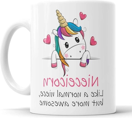 Tazza di Natale per Figlio o Figlio di Papà con Unicorno Ridicolo