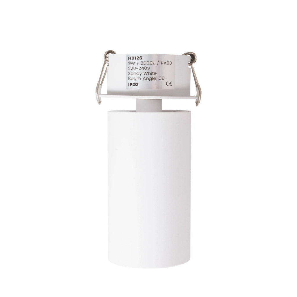 Faretto incasso orientabile tondo bianco LED 7W 3000K Maxlight