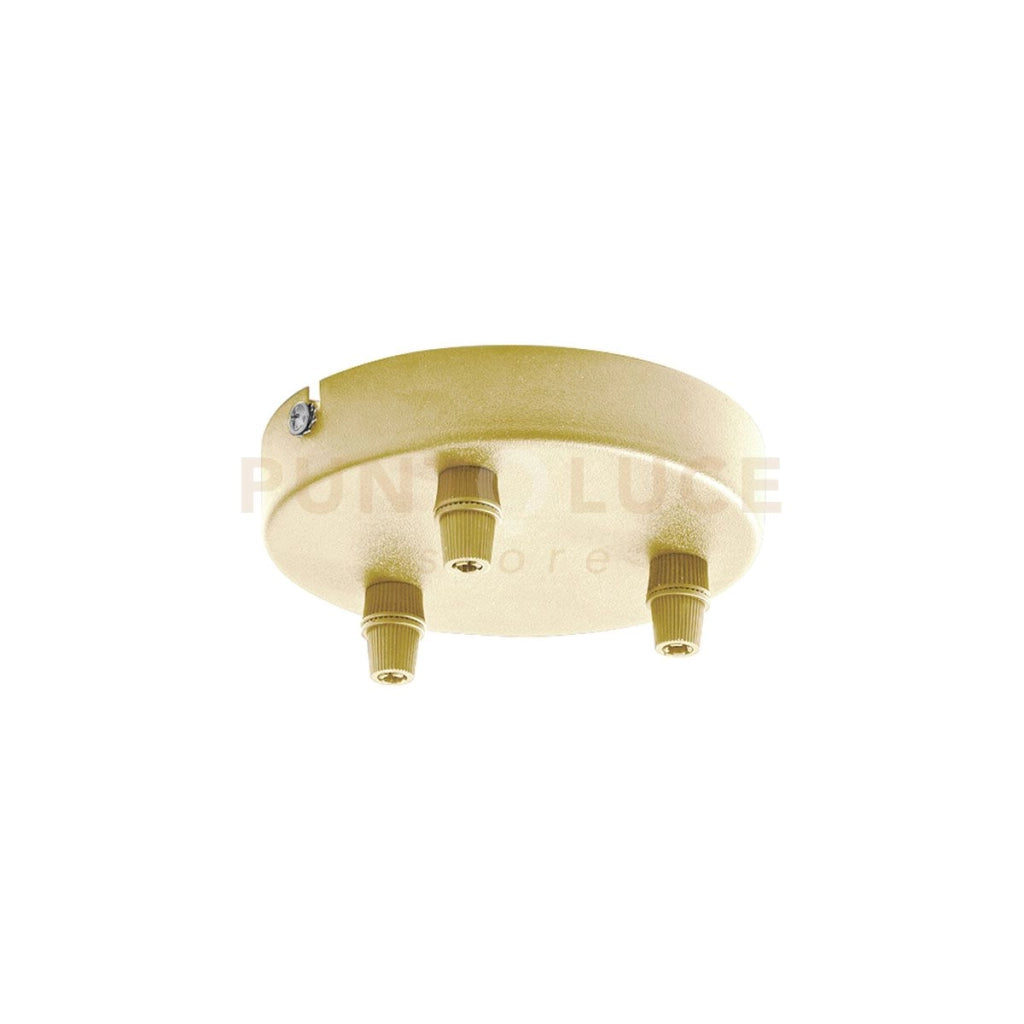 GSOB32- ROSONE 3 FORI OTTONE IN METALLO PIU' ACCESSORI INCLUSI D.12CM