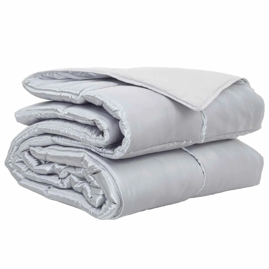 Piumone Completo Annuale Argento 220 x 240 cm Satin e Micropile 42025833