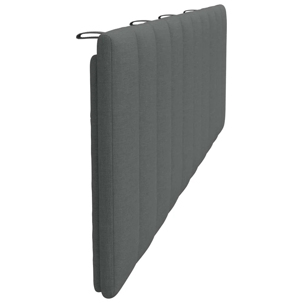 Cuscino Testiera Hanko Grigio Scuro 180 cm in Tessuto 4019178