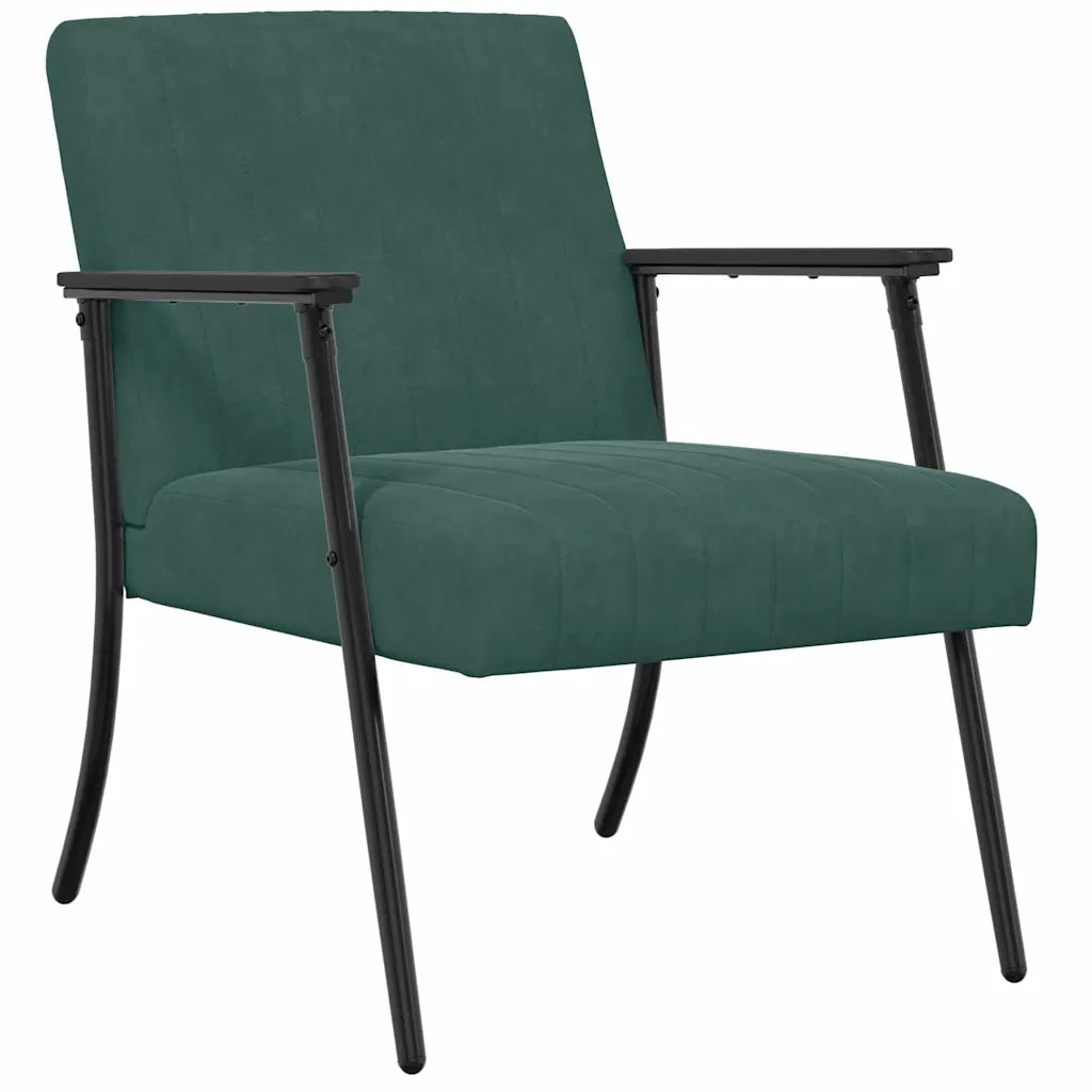 poltrona Verde Scuro 59 x 75 x 78 cm Velluto 42017681