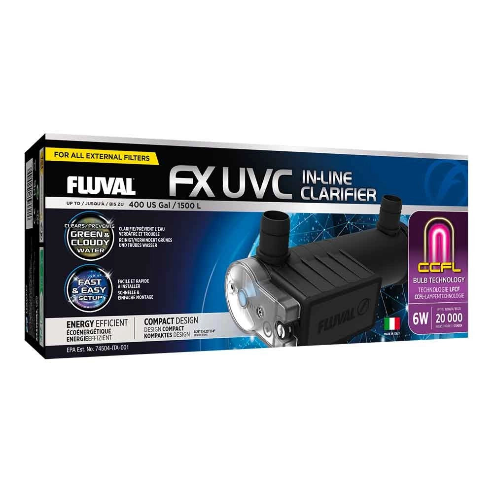 Askoll FX Fluval UVC In-Line Clarifier 6w - sterilizzatore per acquari