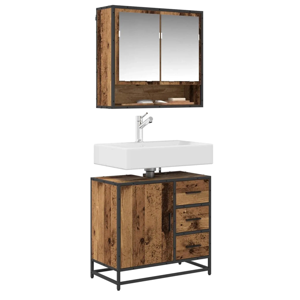 Mobile da Bagno Legno vecchio 65 x 33 x 60 cm Legno multistrato 883624