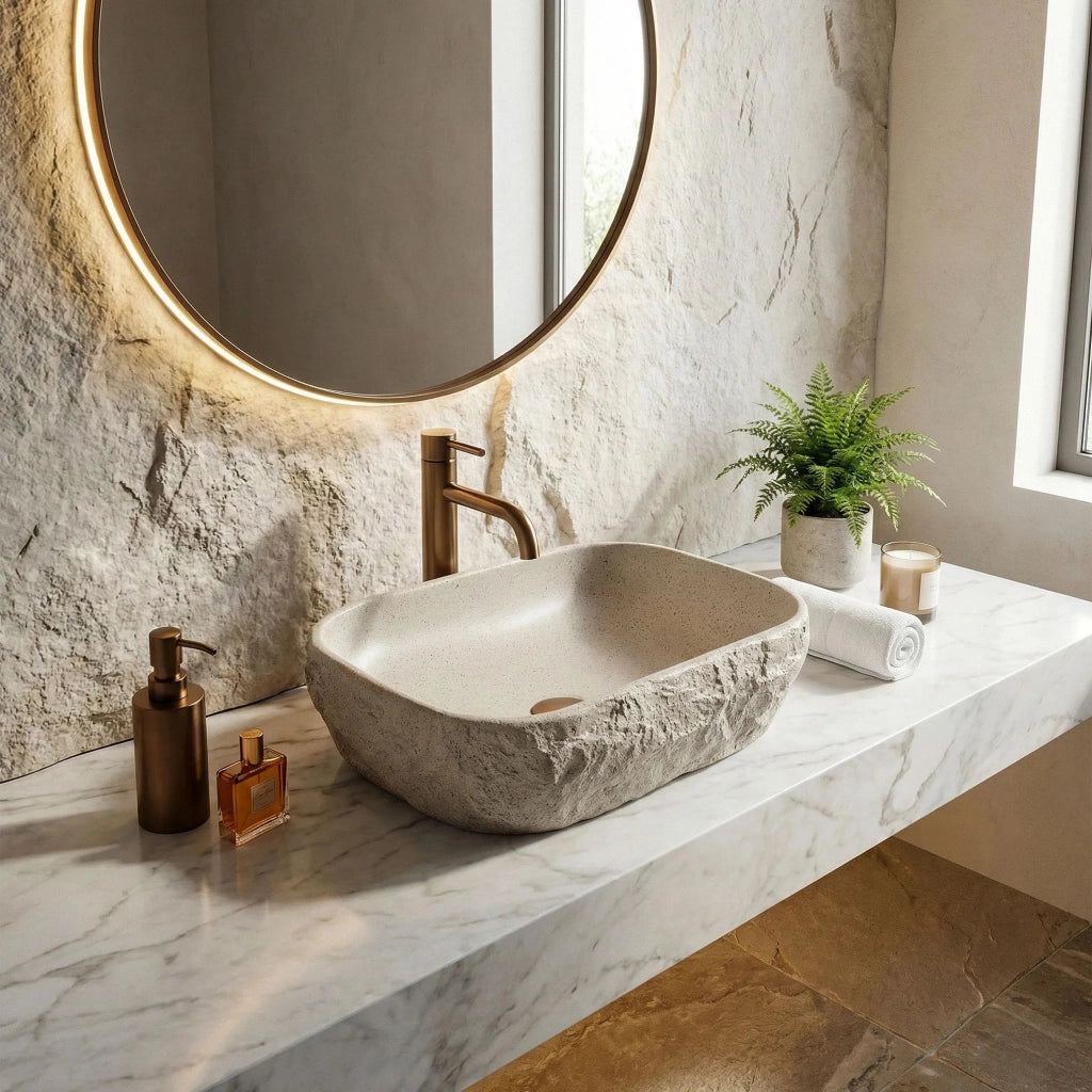 Lavabo Da Appoggio Rea Bianka