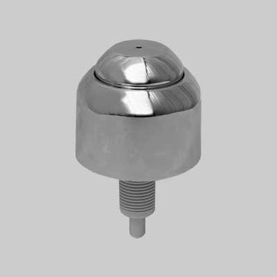 PULSANTE DI COMANDO PER BATTERIA PNEUMATICA  Cromato     MADE IN ITALY