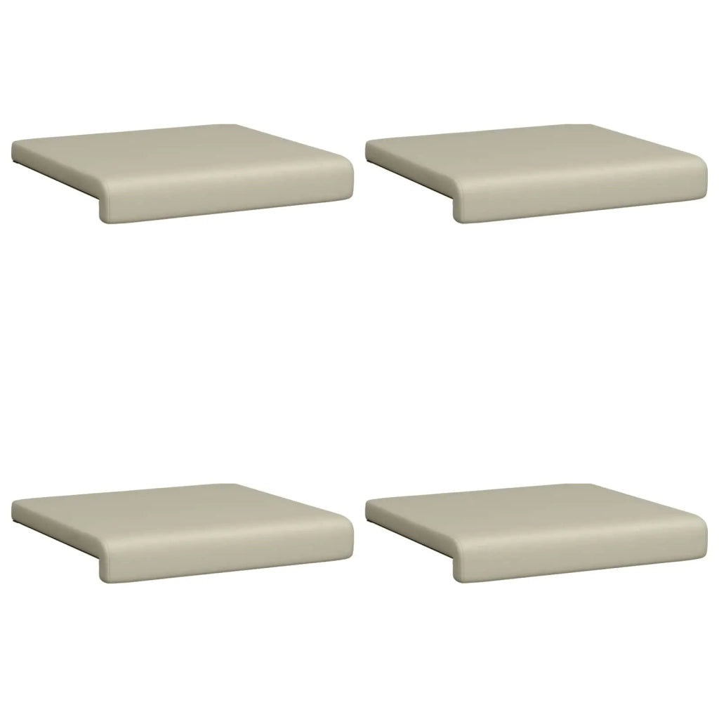 Cuscino per panchina 4 pcs Velvet testurizzato Sabbia 42043157