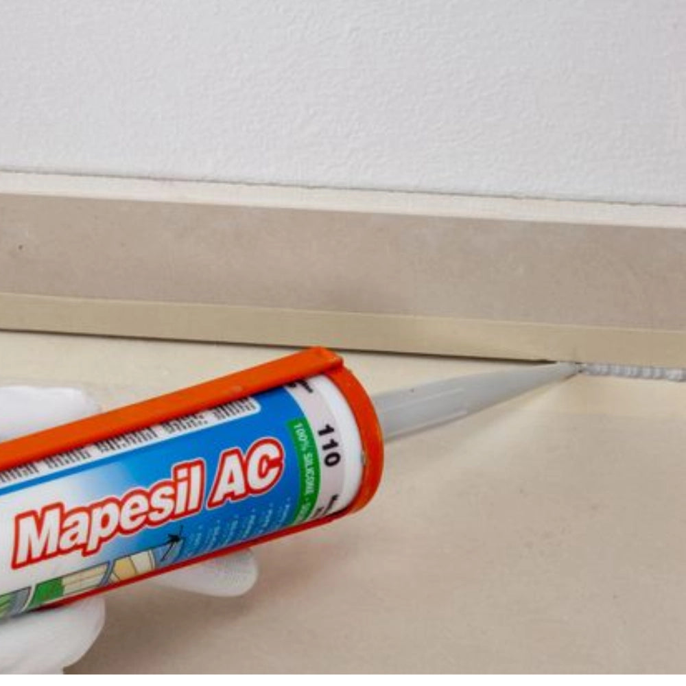 Mapei mapesil ac silicone acetico elastico resistente alla muffa 310 ml 6 pezzi *** colore- ceruleo - 168, confezione 1
