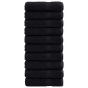 Asciugamano per Ospiti SOLUND 25 pz | Teli per bagno Nero 100 x 150 cm 550 gsm