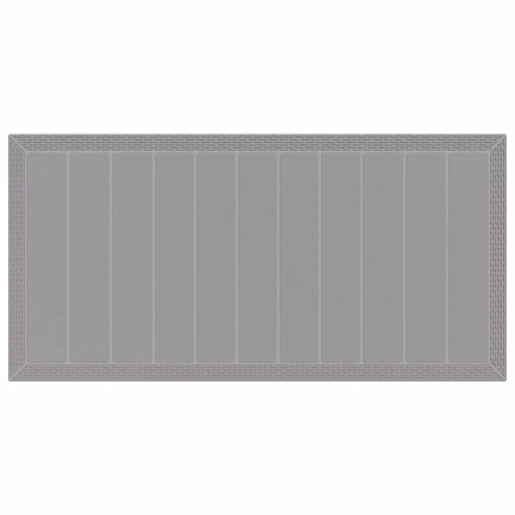 Set da Pranzo per Giardino 7 pcs Grigio chiaro Polipropilene 3378730