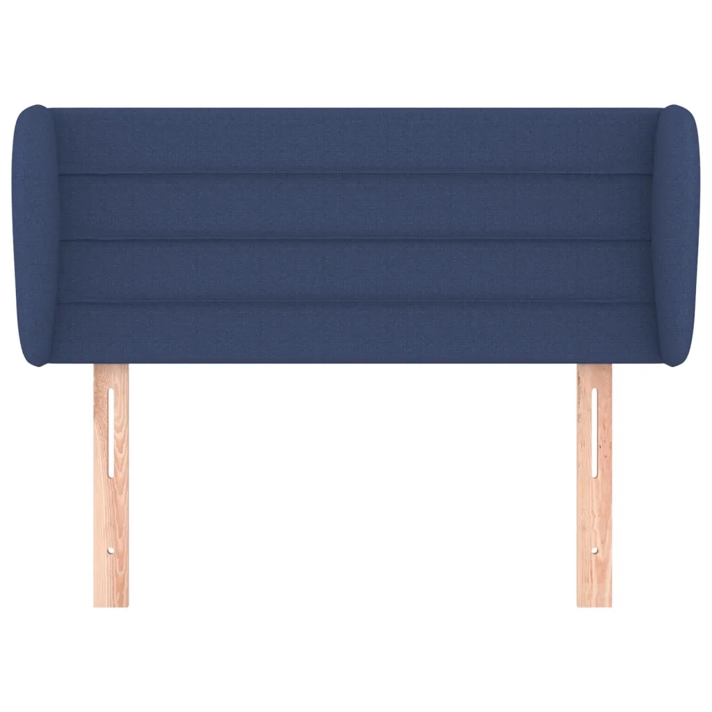 Testiera | Testata ad Orecchio Blu 103x23x78/88cm in Tessuto