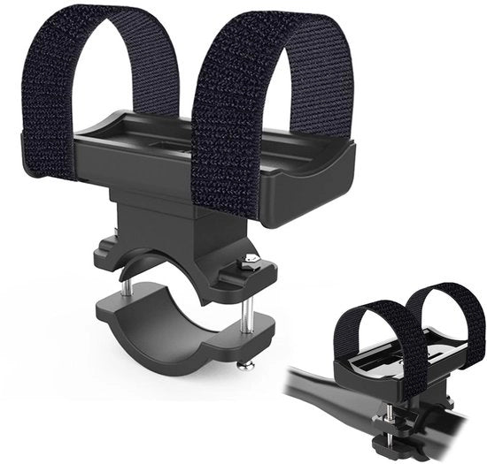 Accessorio per bicicletta - Clip per luce - Supporto universale per bicicletta - Flessibile e resistente agli urti - Adatto per lampade da sella e lampade da testa - Regolabile e antiscivente -...