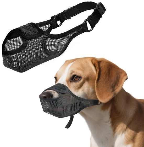 Muilkorf XXL adattabile per cani - protezione contro il abbaiamento - adattabile - resistente allo schiocco - per la formazione - protezione contro gli abbaiamenti.
