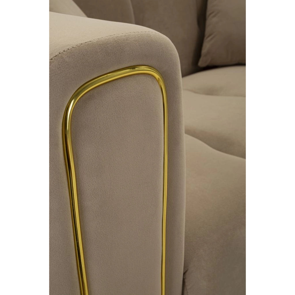 Divano VKH41, Marrone, Legno, 81x155x71 cm